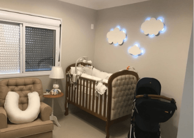 iluminação para quarto de bebê